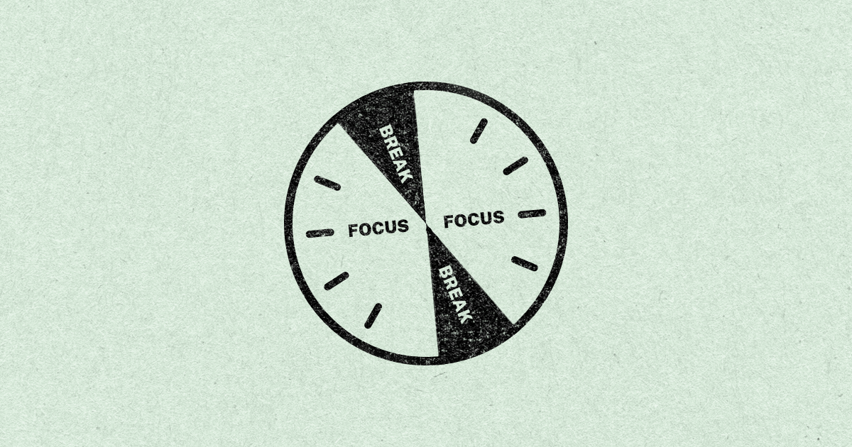 Graphic for the pomodoro technique